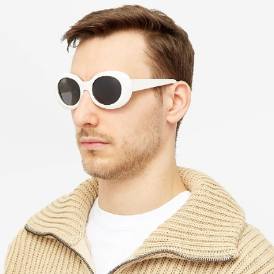 Shop Acne Studios Mustang Sunglasses In White