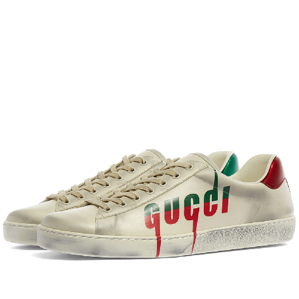 gucci ace distressed