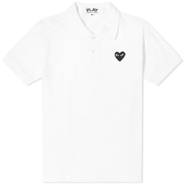 comme des garcons polo white