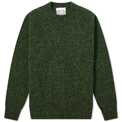 Shop Jamiesons Of Shetland Jamieson's Of Shetland Crew Knit In Green