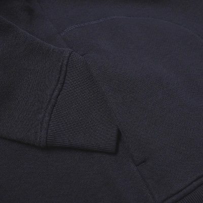 Shop Norse Projects Alfred French Terry 1/4 Zip Sweat In Blue