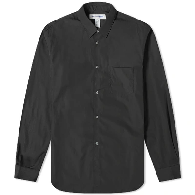 Shop Comme Des Garçons Shirt Comme Des Garcons Shirt Forever Classic Poplin Shirt In Black