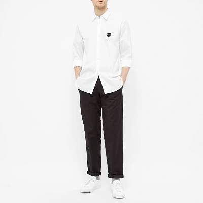 Shop Comme Des Garçons Play Basic Shirt In White