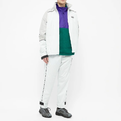 Shop Adidas Originals Adidas Winterised Half Zip Jacket In Green