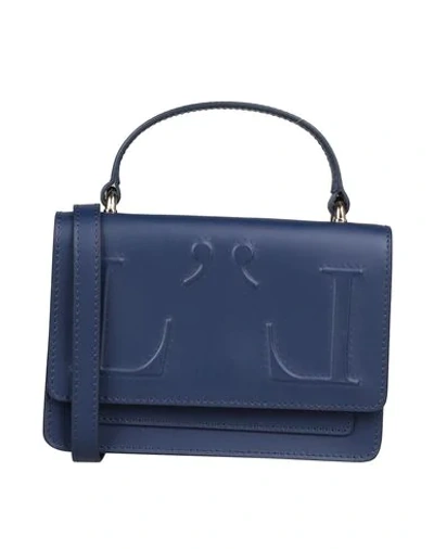 Shop L'autre Chose Handbags In Dark Blue