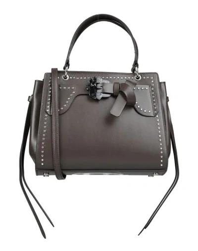 Shop Paula Cademartori Handbags In Steel Grey