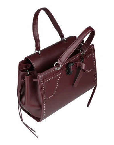 Shop Paula Cademartori Handbag In Maroon