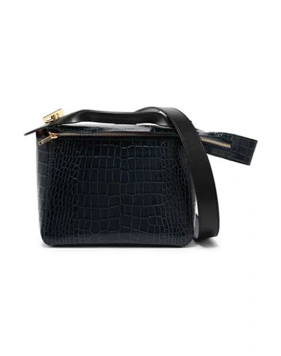 Shop Sophie Hulme Handbag In Dark Blue
