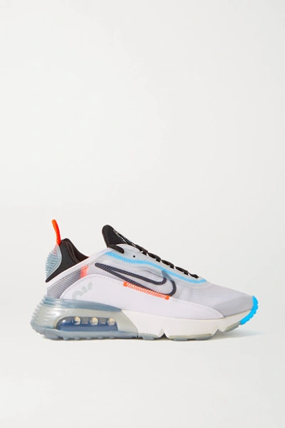 Shop Nike Air Max 2090 Ripstop, Faux Leather And Mesh Sneakers In White