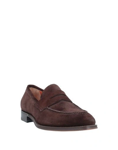 Santoni Loafers In Brown