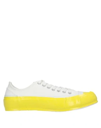 Shop Comme Des Garçons Shirt Man Sneakers Yellow Size 6 Cotton, Rubber