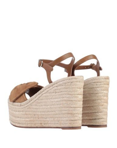 Shop Valentino Sandals In Camel