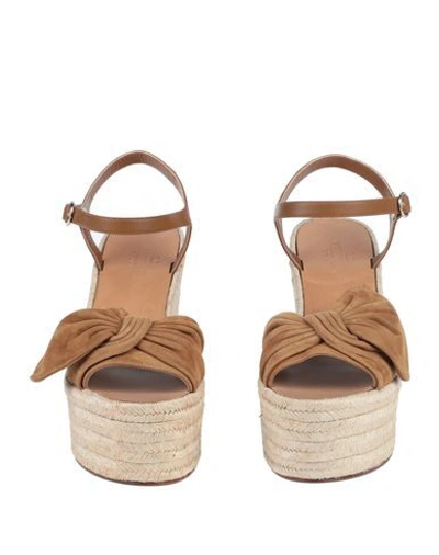 Shop Valentino Sandals In Camel