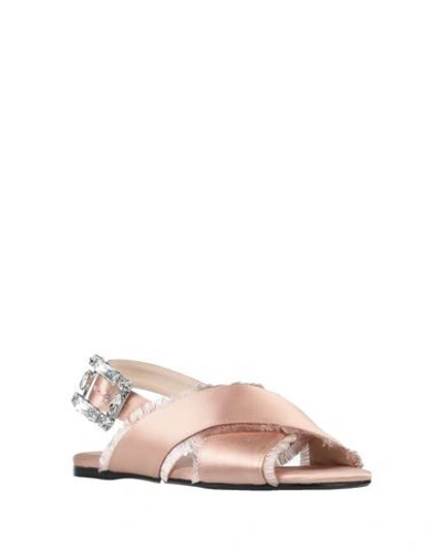 Shop Anna Baiguera Sandals In Pale Pink