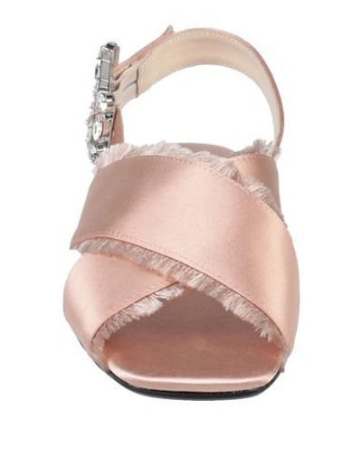 Shop Anna Baiguera Sandals In Pale Pink