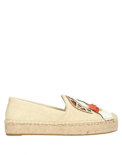 Shop Tory Burch Espadrilles In Beige