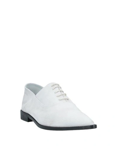 Shop Haider Ackermann Laced Shoes In Light Grey