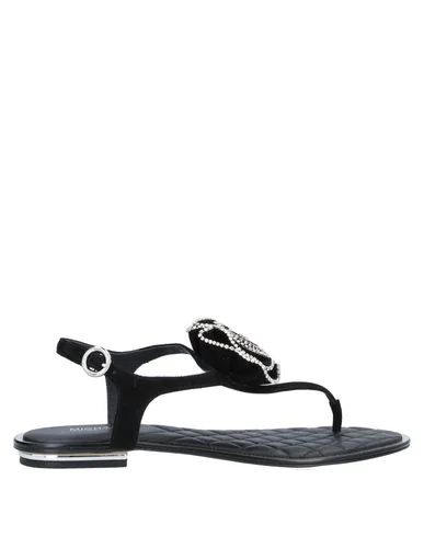michael kors black flip flops