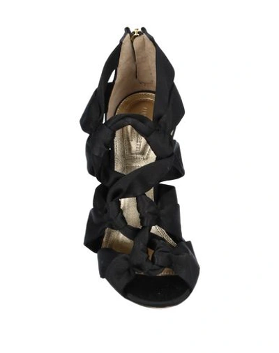 Shop Alberta Ferretti Woman Sandals Black Size 5 Textile Fibers