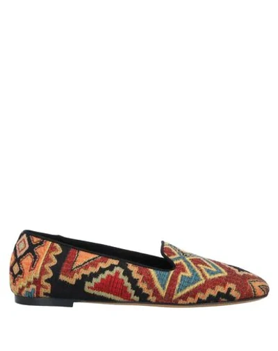 Shop Etro Loafers In Black