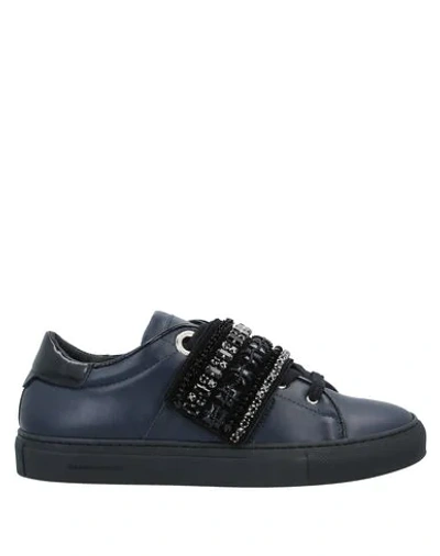 Shop Ermanno Scervino Sneakers In Dark Blue