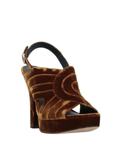 Shop Diane Von Furstenberg Sandals In Brown