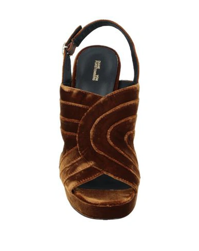 Shop Diane Von Furstenberg Sandals In Brown