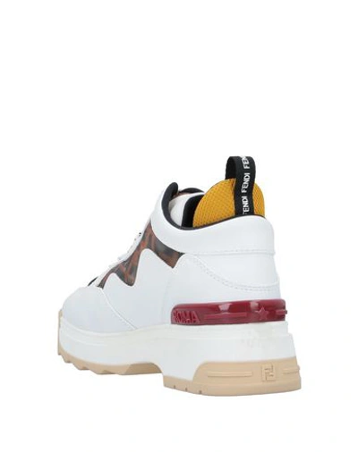 Shop Fendi Sneakers In White