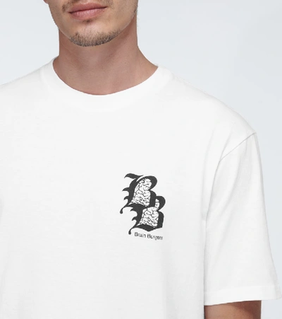 Shop Undercover Brains Burger Cotton T-shirt In White
