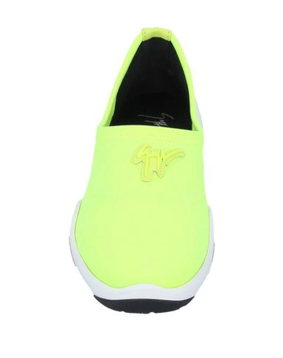 Shop Giuseppe Zanotti Sneakers In Yellow