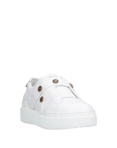 Shop Roberto Cavalli Sneakers In White