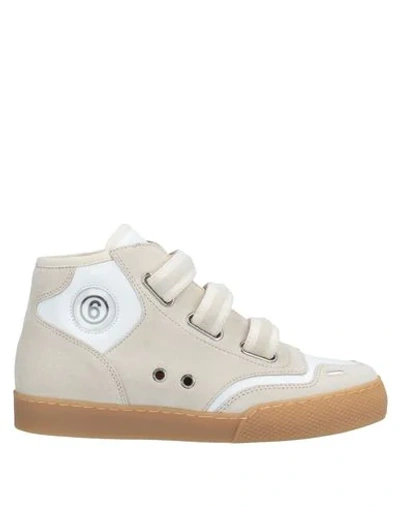 Shop Mm6 Maison Margiela Sneakers In Light Grey