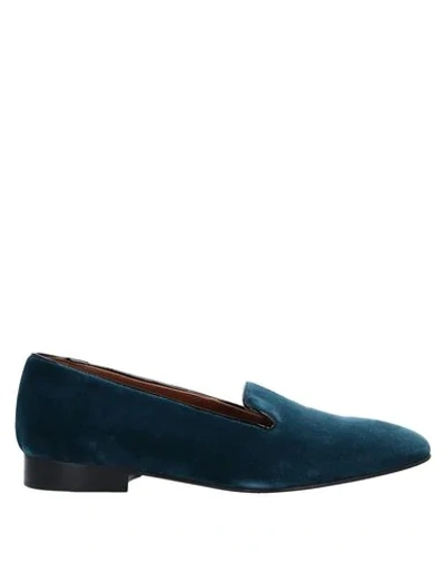 Shop L'autre Chose L' Autre Chose Woman Loafers Deep Jade Size 7 Textile Fibers In Green