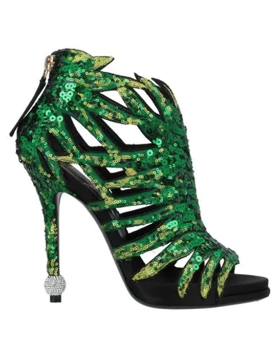 Shop Roger Vivier Booties In Green