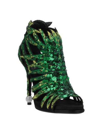 Shop Roger Vivier Booties In Green