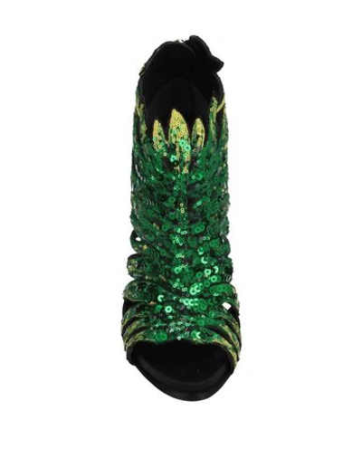 Shop Roger Vivier Booties In Green