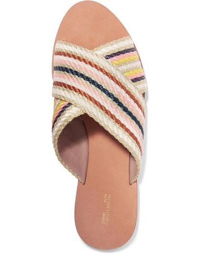 Shop Diane Von Furstenberg Sandals In Ivory