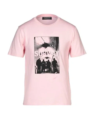 Shop Neil Barrett T-shirts In Pink