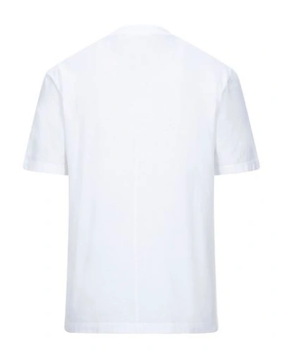 Shop Helmut Lang Man T-shirt White Size L Cotton
