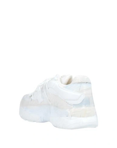Shop Maison Margiela Woman Sneakers White Size 7 Soft Leather, Textile Fibers