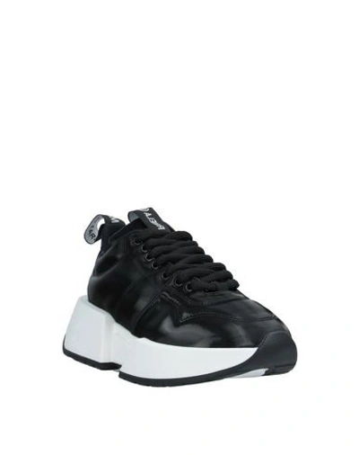 Shop Mm6 Maison Margiela Woman Sneakers Black Size 7 Textile Fibers