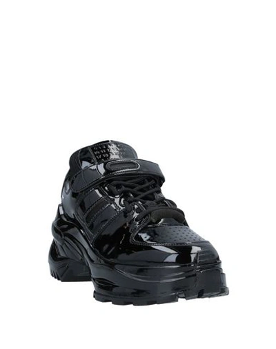 Shop Maison Margiela Woman Sneakers Black Size 10 Soft Leather