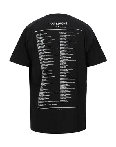 Shop Raf Simons T-shirts In Black