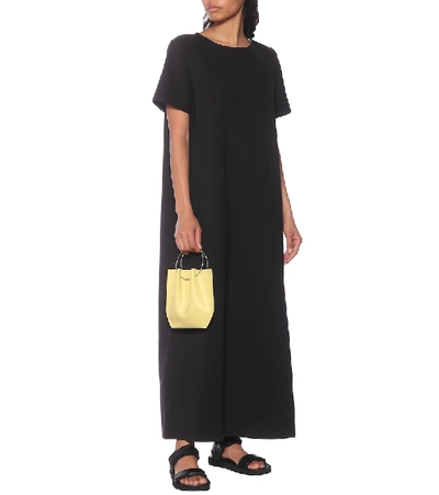 The Row Hook And Loop Nappa-leather Sandals In Black
