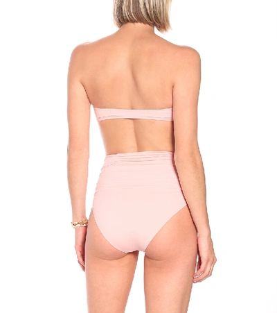 Shop Melissa Odabash Caribe High-rise Bikini Bottoms In Pink