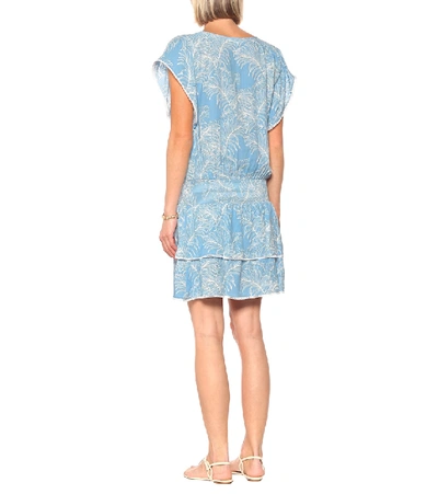 Shop Melissa Odabash Keri Printed Minidress In Blue