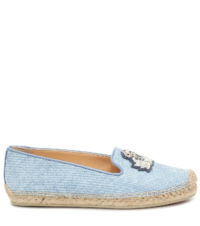 Shop Christian Louboutin Nanou Orlato Donna Espadrilles In Blue