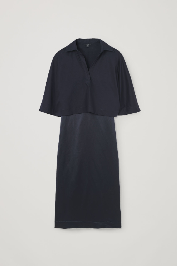 silk layered dress