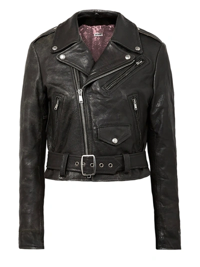 Shop Re/done The Webster X  Moto Racer Leather Jacket