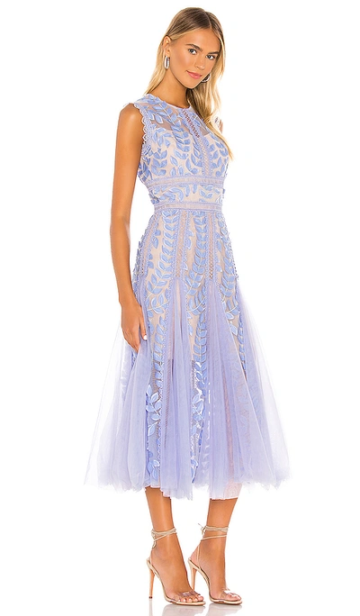 Bronx And Banco Violet Flared Dress In Violet